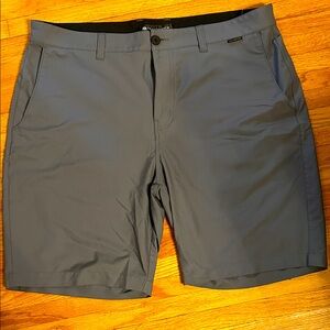 Travis Mathew Charcoal Flat Front Shorts